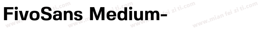 FivoSans Medium字体转换